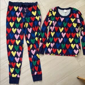 Hanna Andersson Colorful Heart Pattern Woman’s Pajamas
